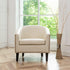 Logan Faux Leather Tufted Club Chair - Accent Chair | Decorative Accent Chairs | Kinwell Furniture | Modern Accent Chairs